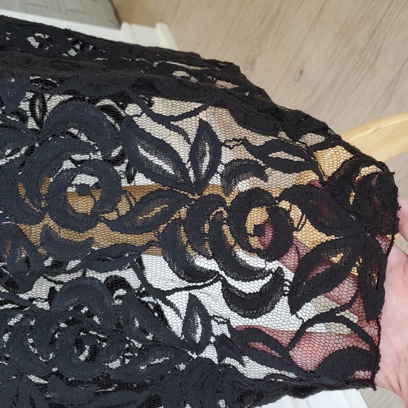 Lace Black Dress - Raindrops - Size M - Picture 2 of 9